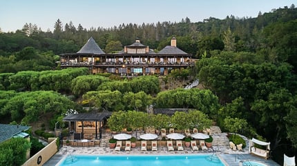 Auberge du Soleil Resort aerial