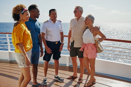 Passengers and captain