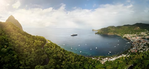 Yacht in St Lucia