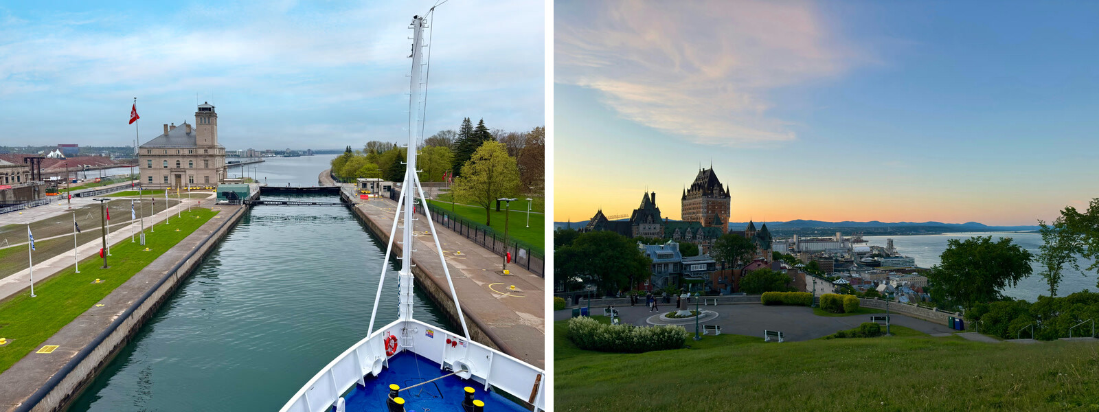 Victory Cruise Lines Quebec collage