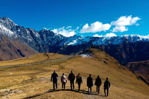 Small group hike