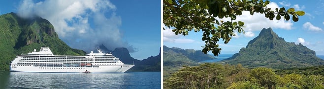 Spendor in Moorea and Moorea mountain landscape