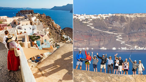 santorini small group collage