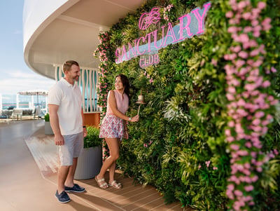 Sanctuary champagne wall