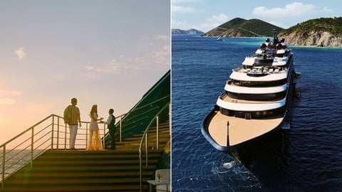 Ritz Carlton yachting collage