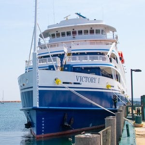 Victory I docked at Mackinac Island