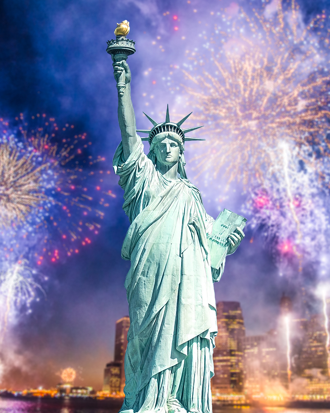 lady liberty_fireworks-nyc-new york