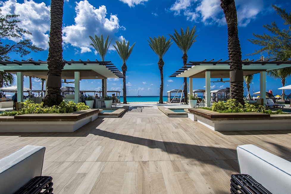 The Westin Grand Cayman Seven Mile Beach Resort & Spa Palm Tress and Patio