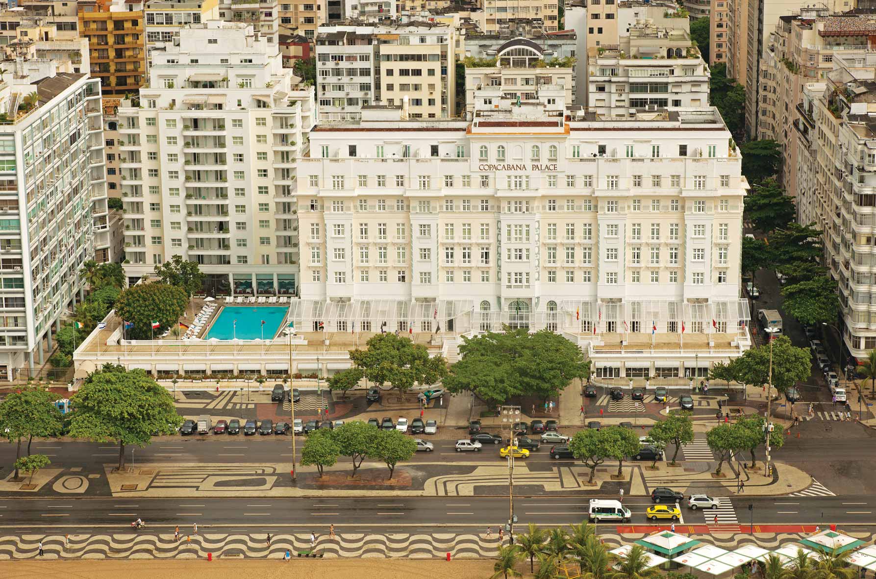 copacabana palace aerial