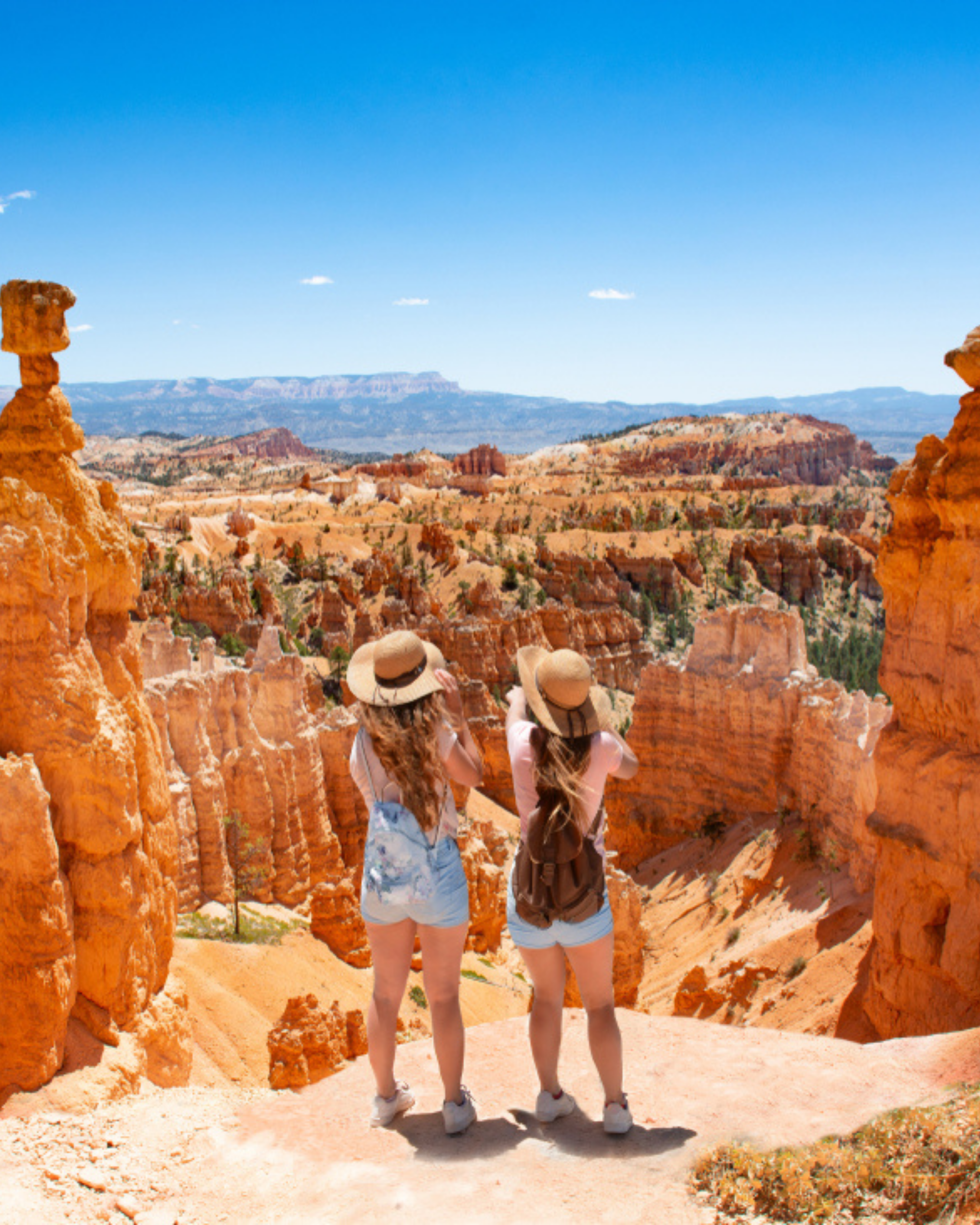 Two Women with a view of a Canyon