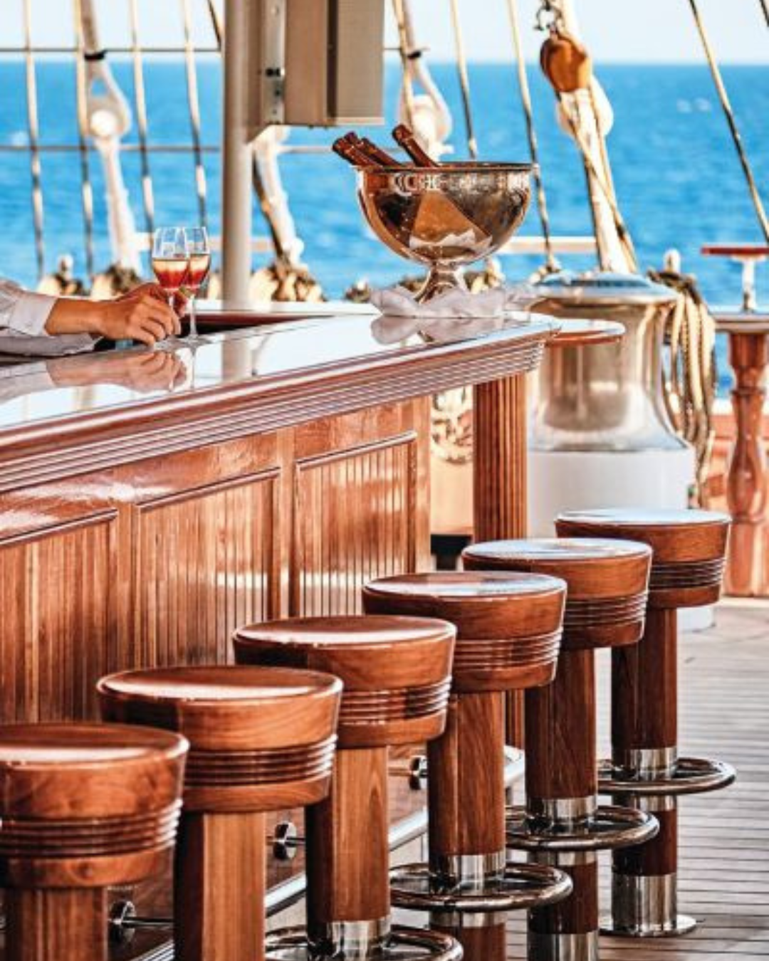 Bar on top deck
